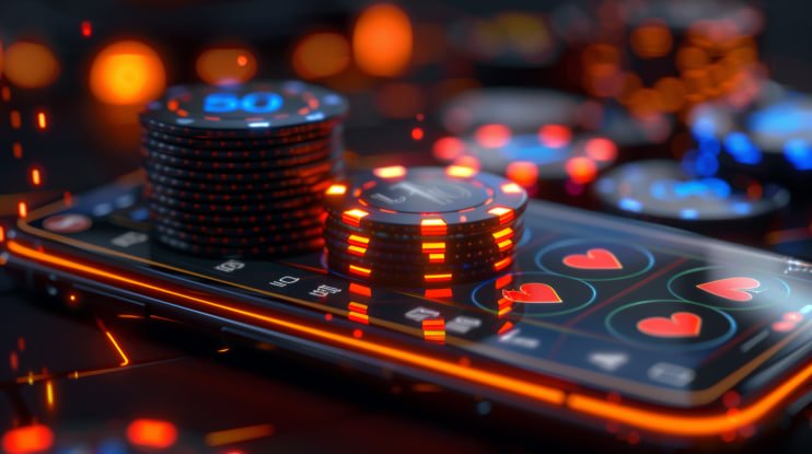 Pemain sambil menikmati permainan sportsbook di mimpi303 dengan suasana neon yang keren